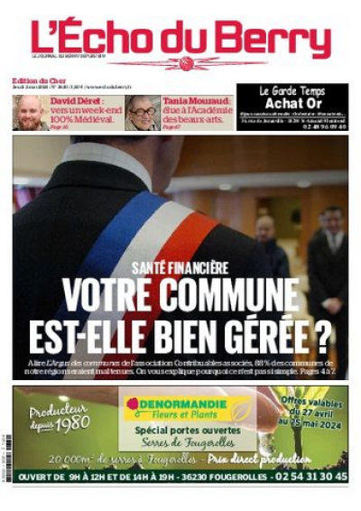 L’Argus des communes à la une de L’Écho du Berry