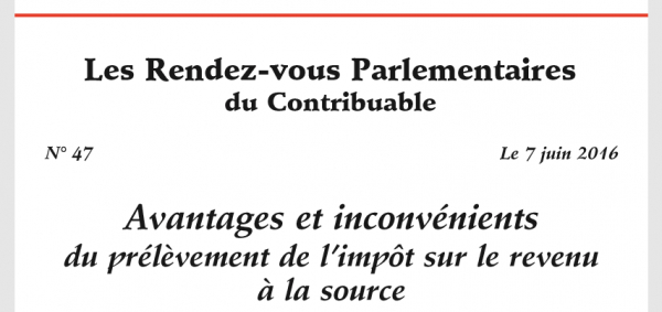 contribuable associés rendez-vous parlementaires