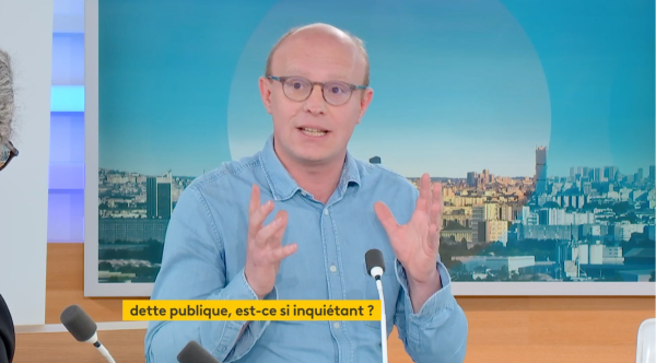 Benoît Perrin sur le plateau de France Info