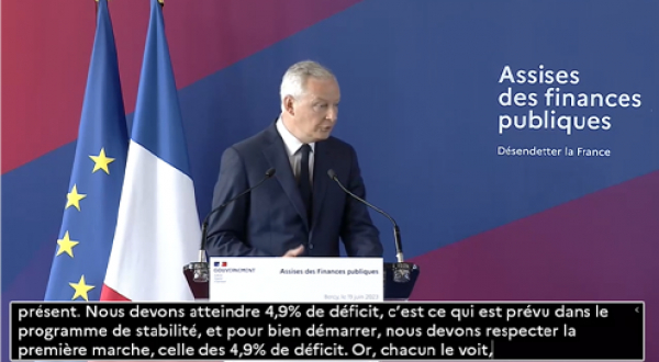 Bruno Le Maire Assises des dépenses publiques